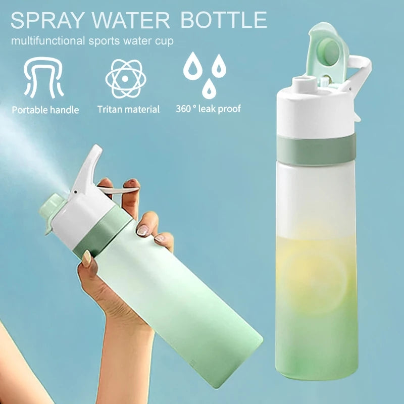 2-in-1 Spray Water Bottle – Hydration & Cooling for Sports & Travel